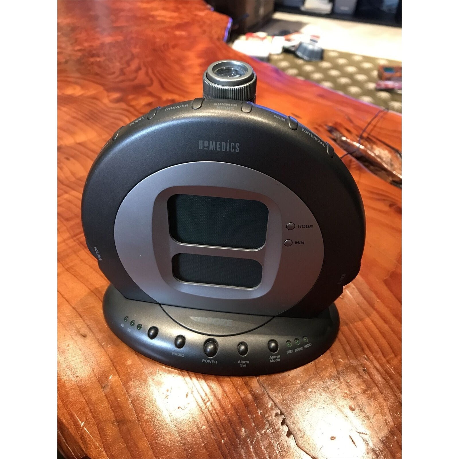 Homedics SS5000 Projection Alarm Clock 6 Nature Sleep Sounds Etsy