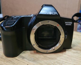 Film Camera Minolta Dynax 3000 WORKING Minolta Maxxum 3000i 35mm