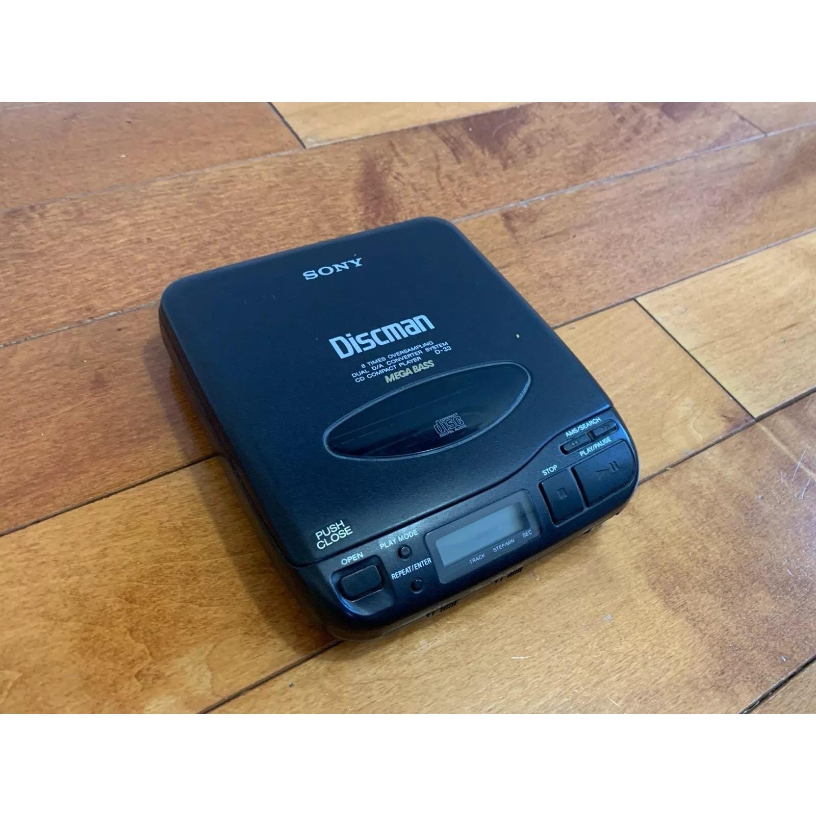 Sony Discman D-33 Compact Disc CD Player Black Mega Bass Tested - Etsy