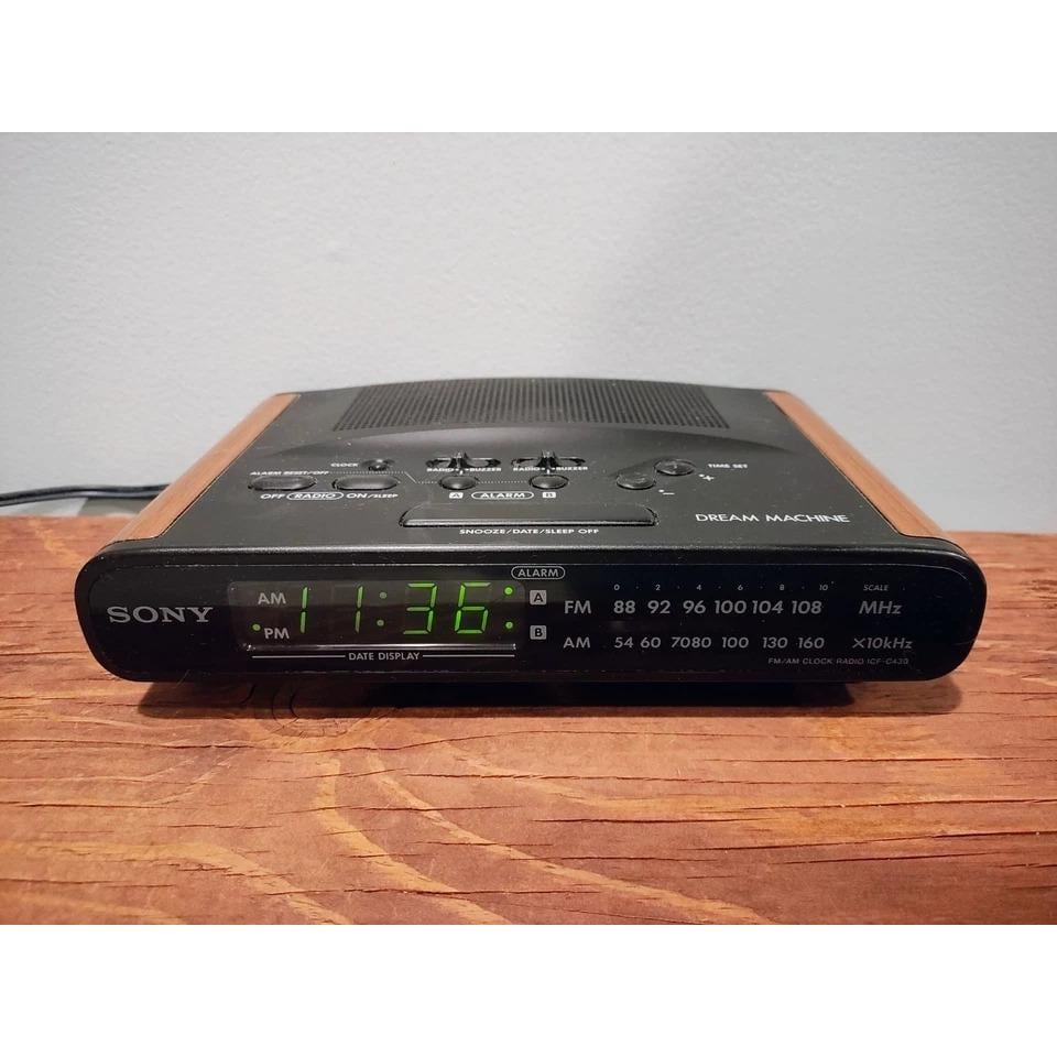 Vintage Sony ICF-C430 Dream Machine Digital Dual Alarm FM/AM Clock