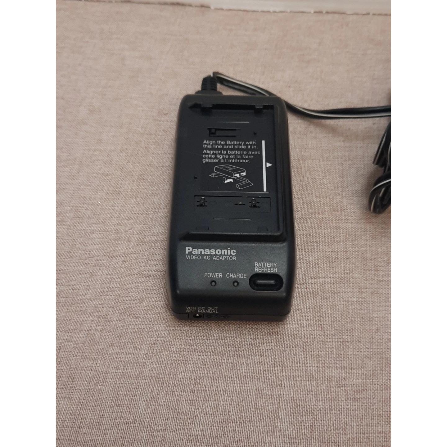 Adaptador de CA de video Panasonic PV-A17 Cargador de batería para videocámara VHS