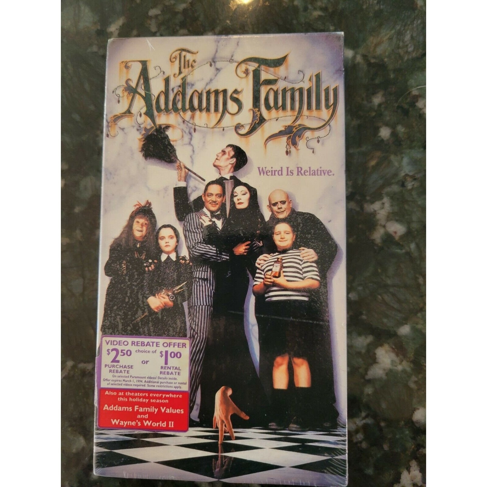 The Addams Family Weird is Relative VHS 1992 Mcdonald's Exclusive