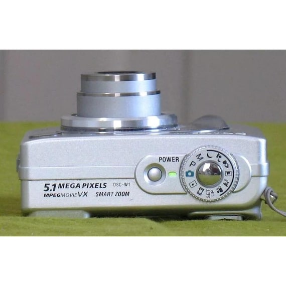 Sony Cyber-shot DSC-W1 5.1MP Digital Camera Silver Camera Only