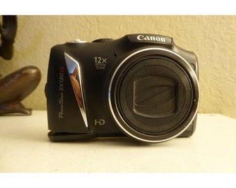 Canon PowerShot SX130 IS 12.1MP Digital Camera - Black