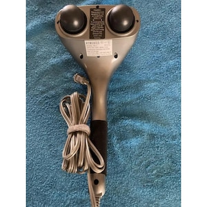 Homedics PA-1H Hand Held Variable Speed Percussion Massager w/ Heat - Dual Heads