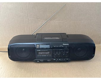 Vintage Panasonic RX-DS20 Portable Boombox Radio CD Cassette