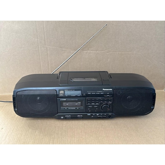 Vintage Panasonic RX-DS20 Portable Boombox Radio CD Cassette