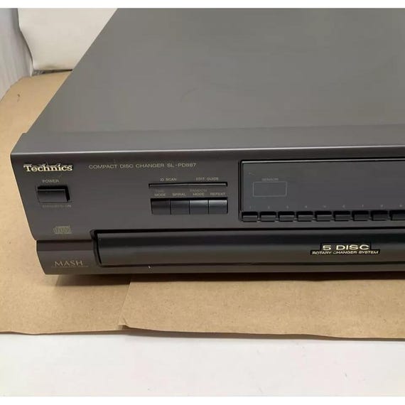 Technics SL-PD887 5 Disc CD Changer Player Tested -no Remote - Etsy