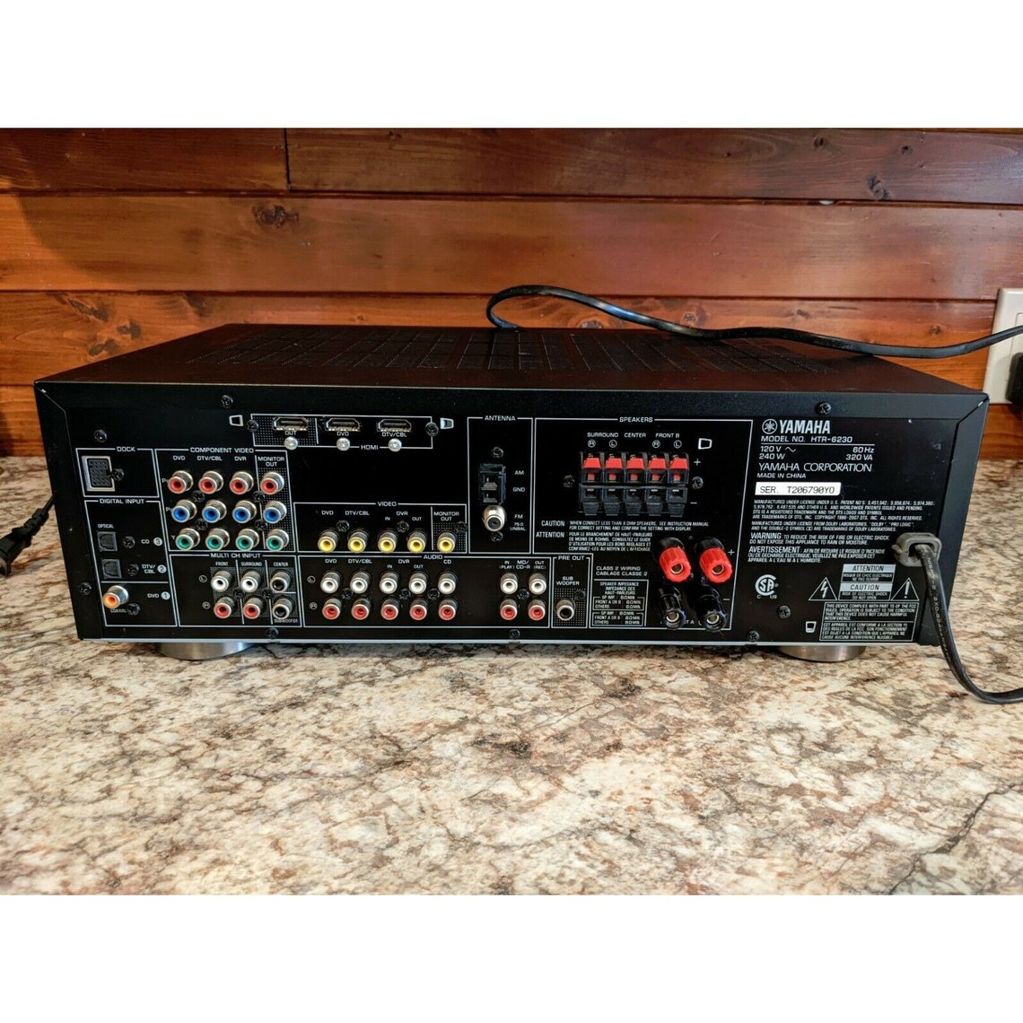 Yamaha Htr6230 AV Receiver Hdmi 5.1 Channel DTS DOLBY 240 Watt Receiver Etsy