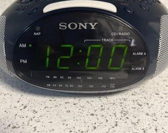 Sony ICF-CD831 Dream Machine Psys CD Player Am/fm Radio Dual Alarm