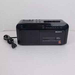 Sony ICF-C600 Dream Machine  AM/FM Radio Cassette Tape Player Alarm Clock