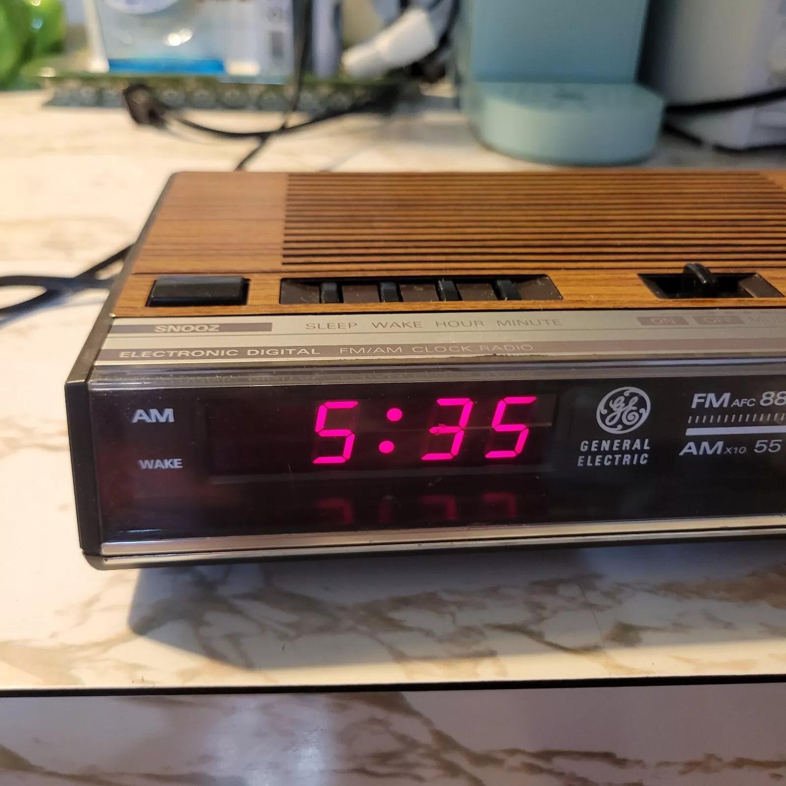 General Electric 7-4624B AM/FM Radio Wood Grain - Etsy