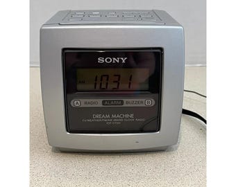 Radio despertador Sony Dream Machine ICF-C113V con televisión meteorológica de 4 bandas, probado en la época