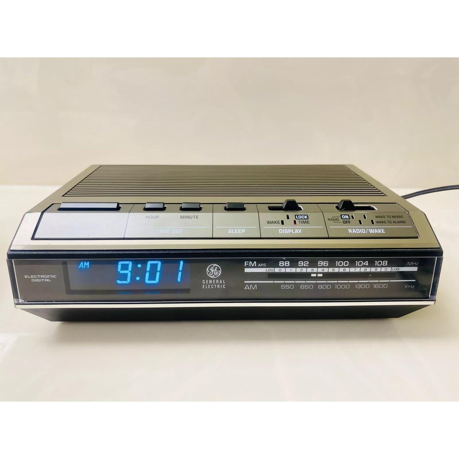 GE 7-4642B Fm/am Electronic Digital Clock Radio Alarm - Etsy