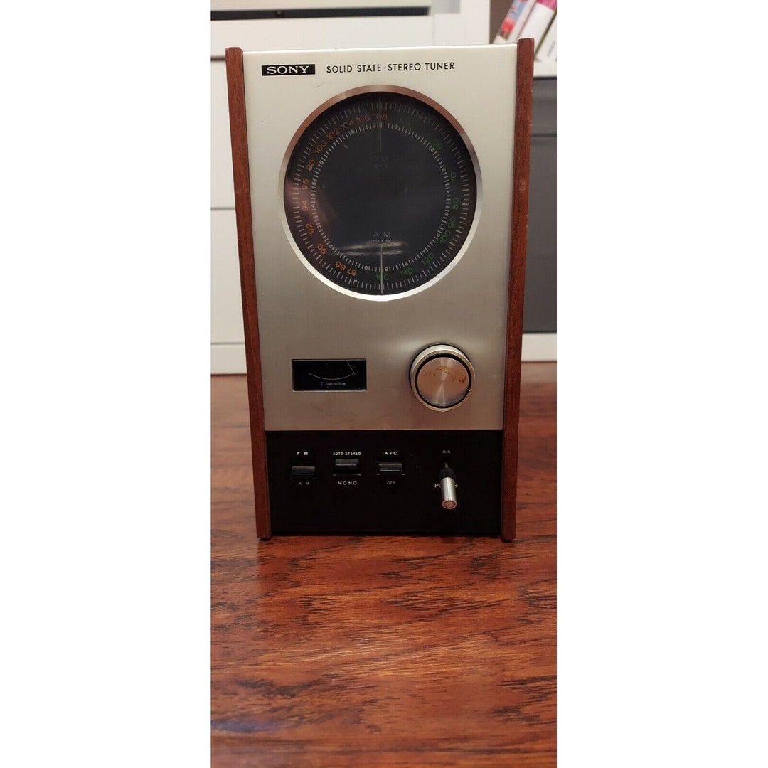 スペースエイジ 70's SONY SOLID STATE Vintage Bookshelf Mod Sony Solid State Stereo Tuner ST-80W