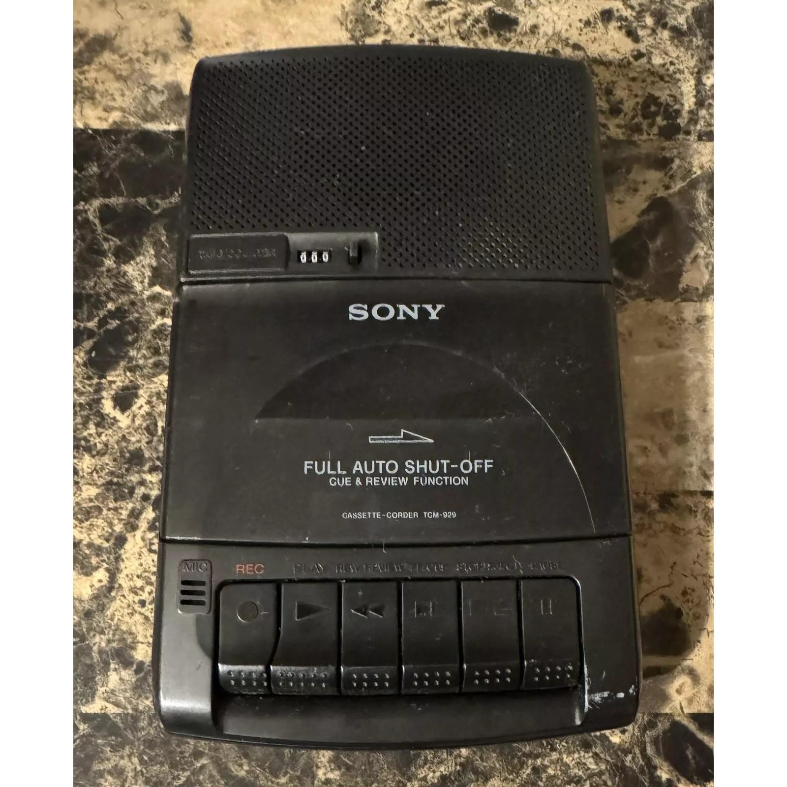 Sony TCM-929 Cassette-corder Portable Tape Recorder Player - Etsy