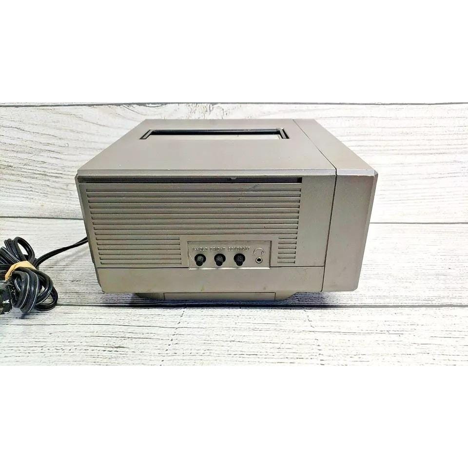 Vintage 80's General Electric GE 7-7150B Portable 5