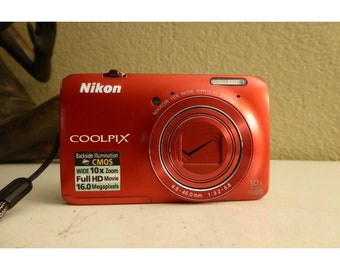 Nikon COOLPIX S6300 16.0MP Digital Camera -red - Etsy