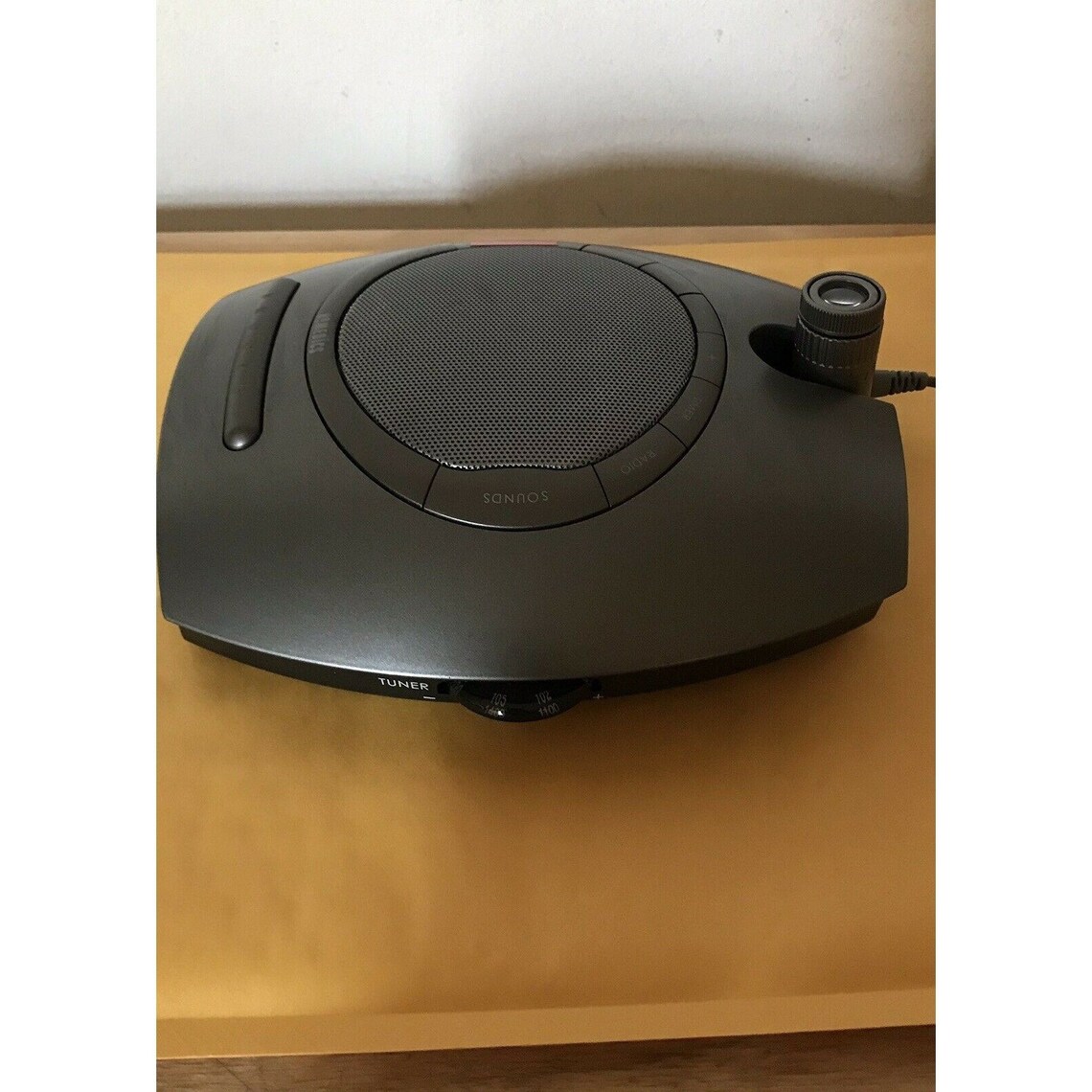 Homedics AM/FM Sound Spa Clock Radio Alarm Nature Sounds Projector SS