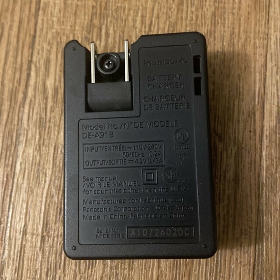 Panasonic Lumix DE-A91 Camera Battery Charger DE-A91B - Etsy