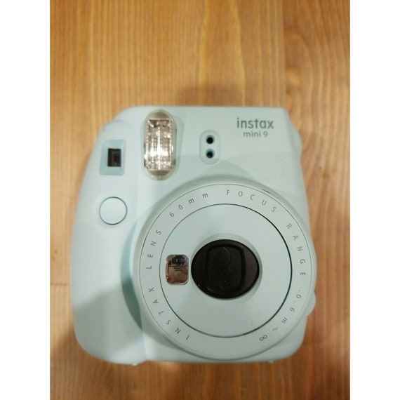 Fujifilm Instax Mini 9 Ice Blue Camera with Batteries and Battery Charger