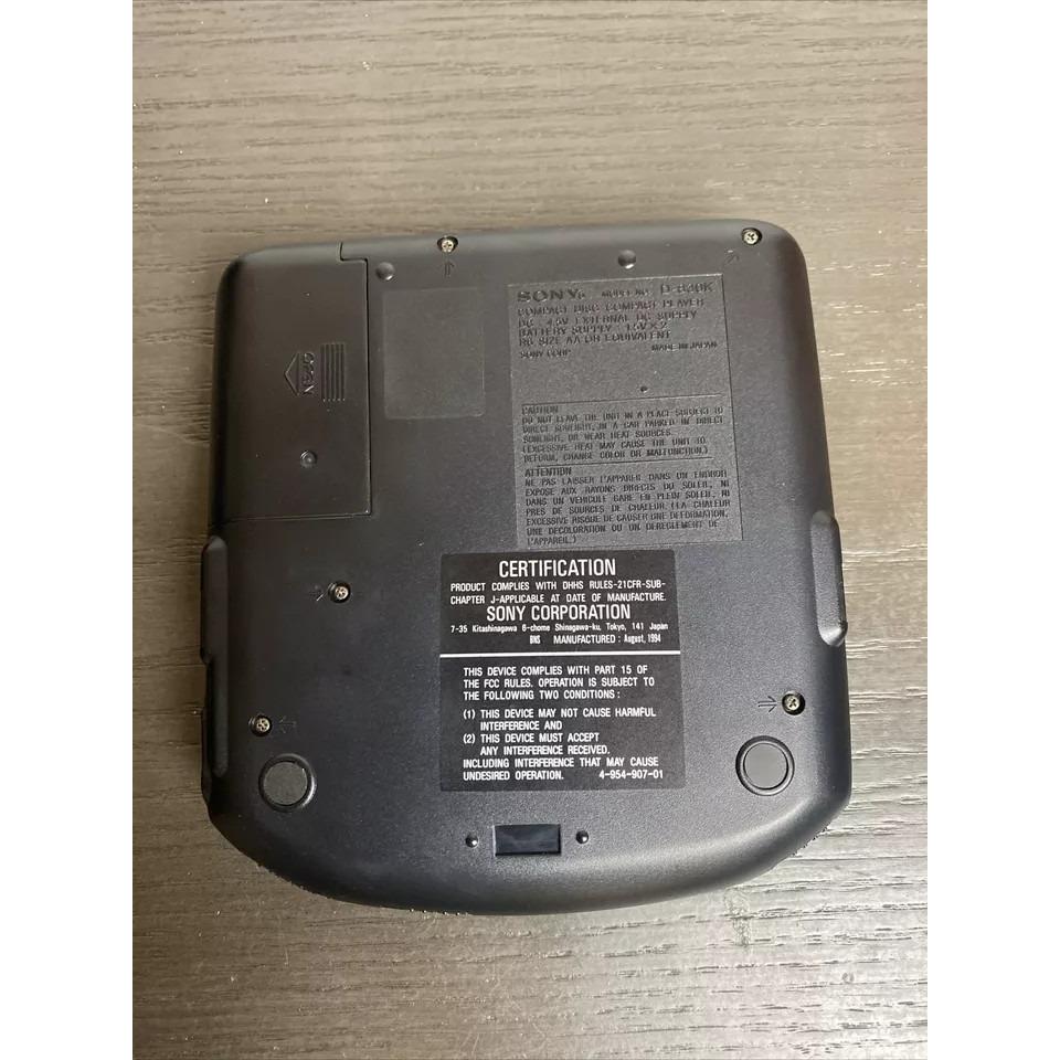 Sony Car Discman Black Portable CD Player Model D-830K Classic