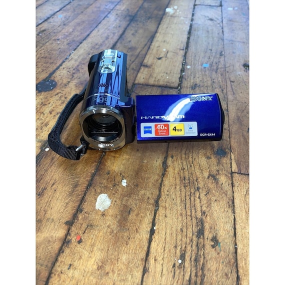 Sony Handycam DCRSX44 Camcorder Blue 60x Optical Zoom Etsy Canada