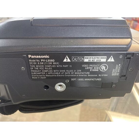 Vintage Panasonic PV-L559D VHSC Camcorder Palmcorder 150x - Etsy