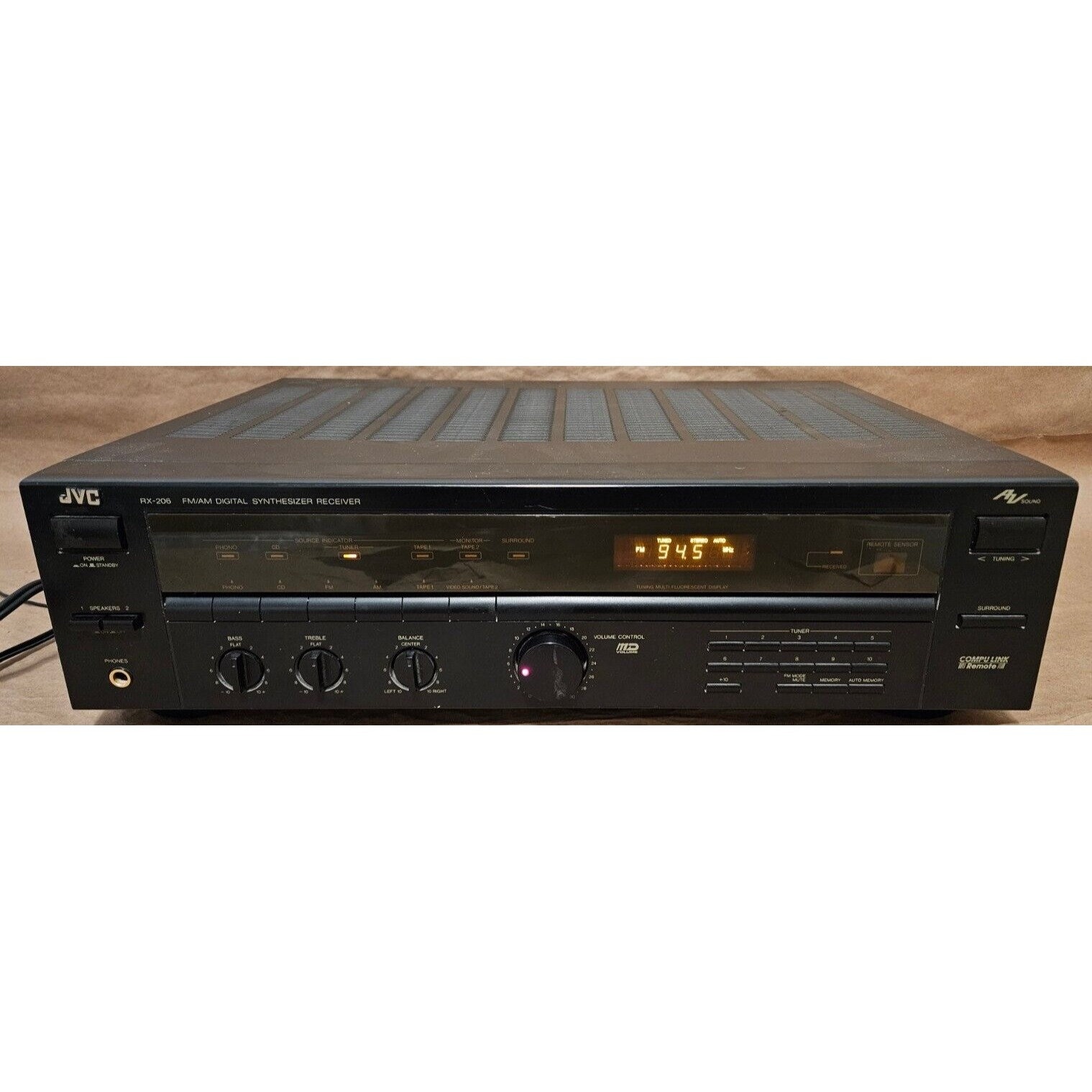 JVC RX-206 - Vintage 2 Channel Am Fm Stereo Receiver System - Etsy