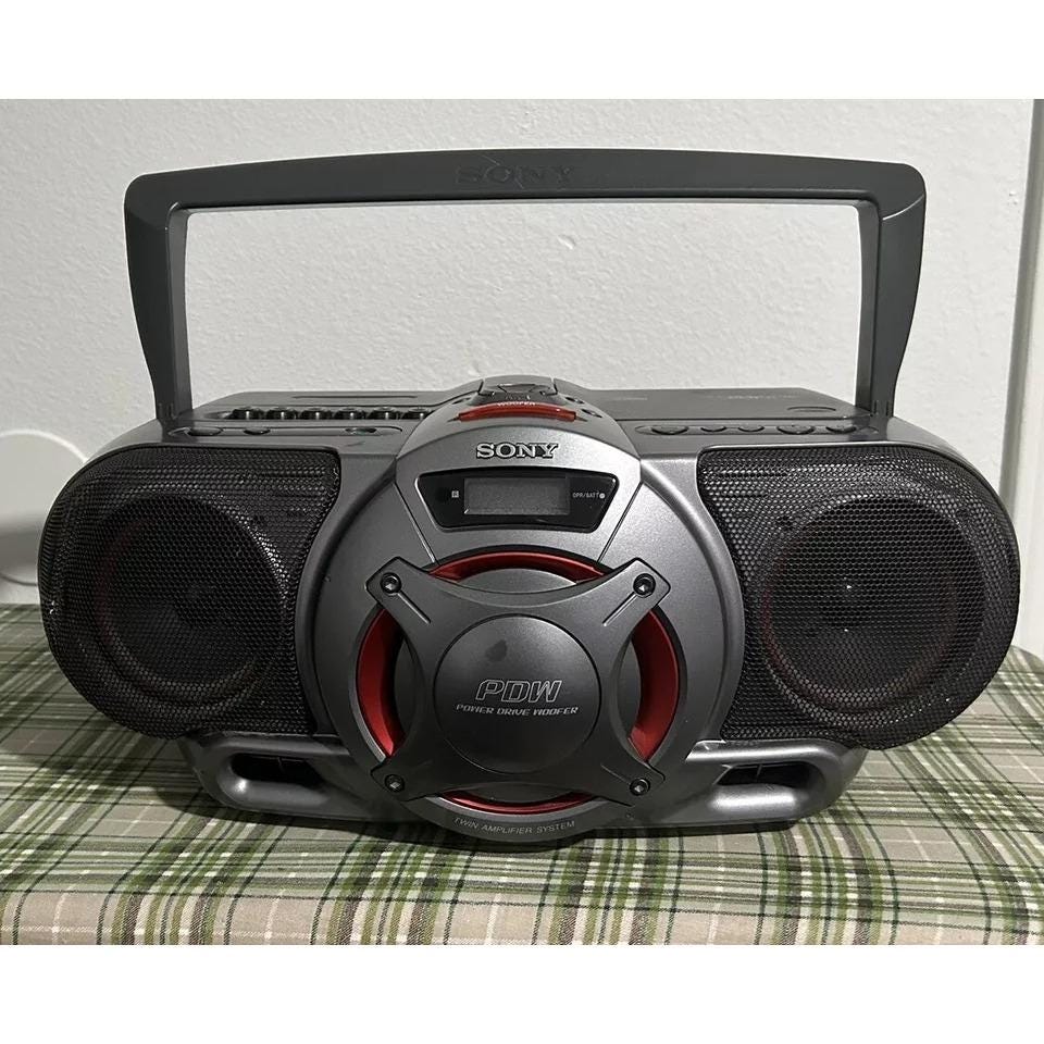 Sony Cfd-g55 Cassette CD Player AM/FM Radio Boombox