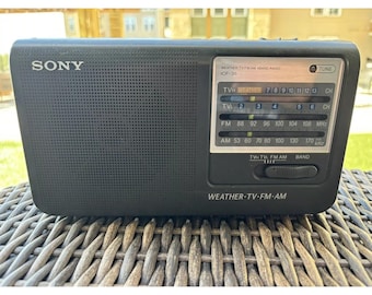 Sony ICF-36 Weather TV Fm Am 4 Band Portable Radio