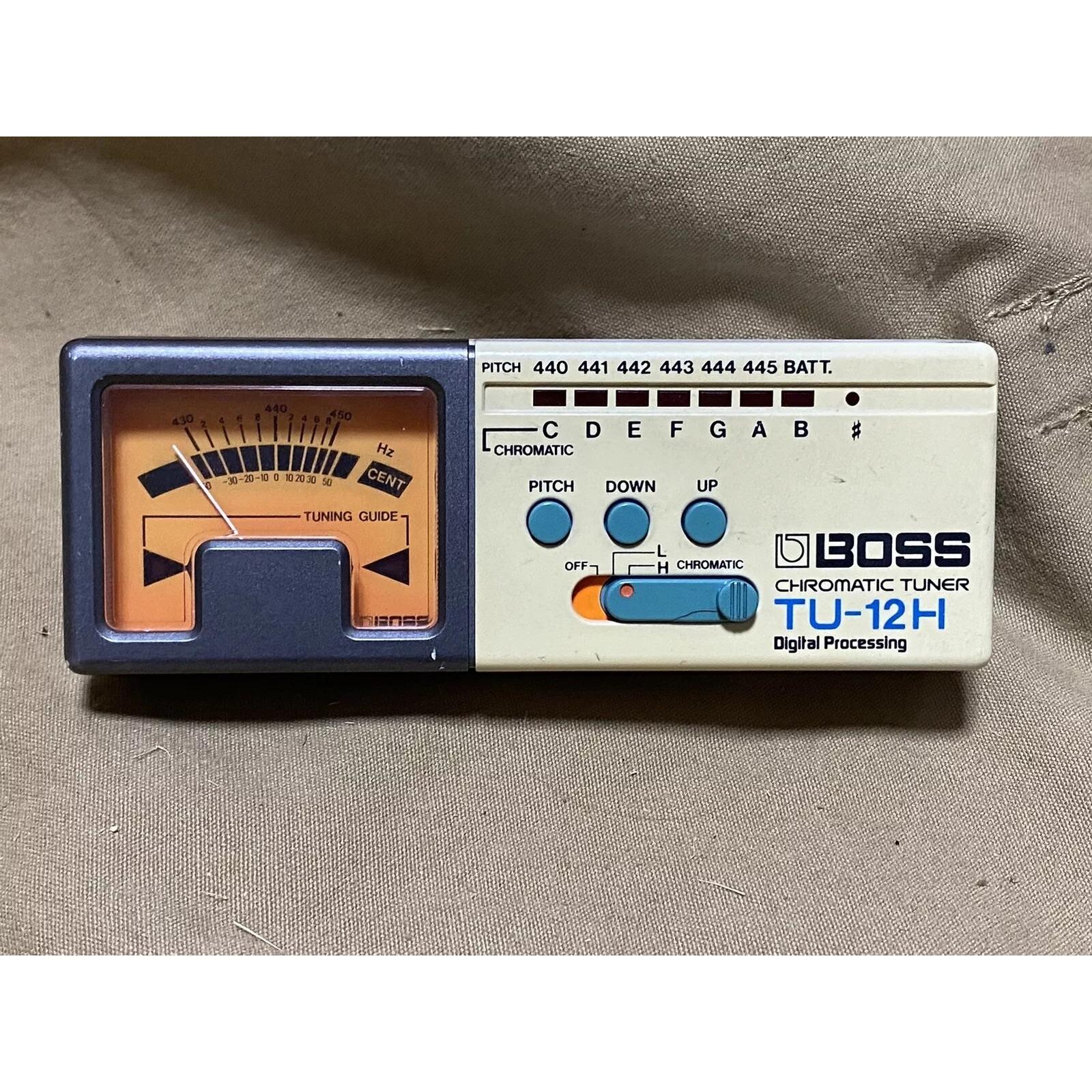 BOSS TU-12H Chromatic Guitar & BASS Tuner Made in Japan Tested