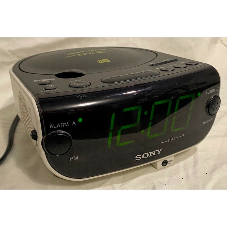 Sony Dream Machine Am/fm Alarm Clock Radio, CD Player, ICFCD814 Etsy