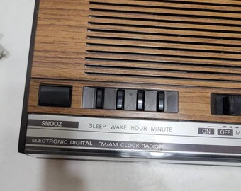 General Electric 7-4624B AM/FM Radio Wood Grain - Etsy Canada