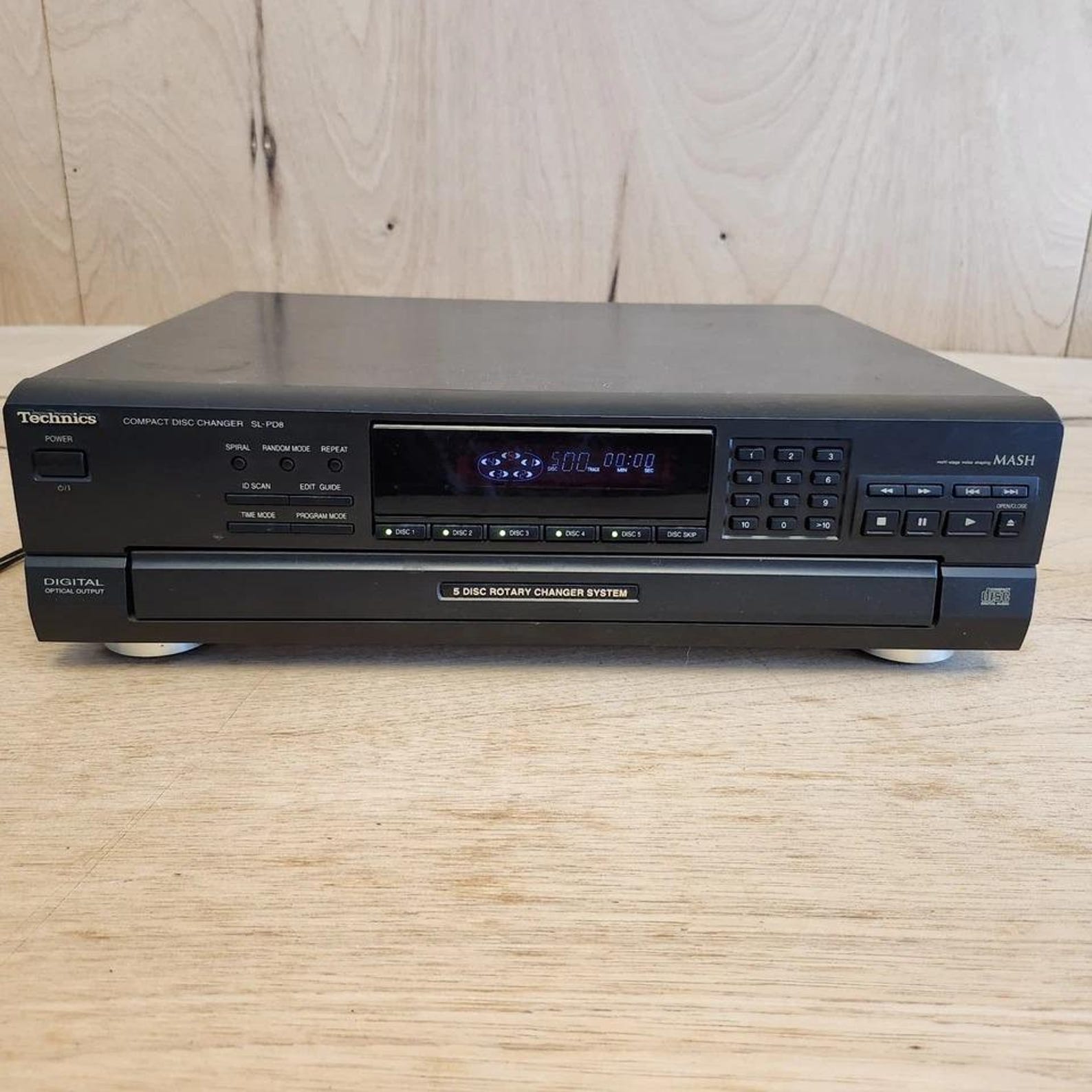 Technics SL-PD8 5 Disc CD Player Changer MASH No Remote - Tested ...