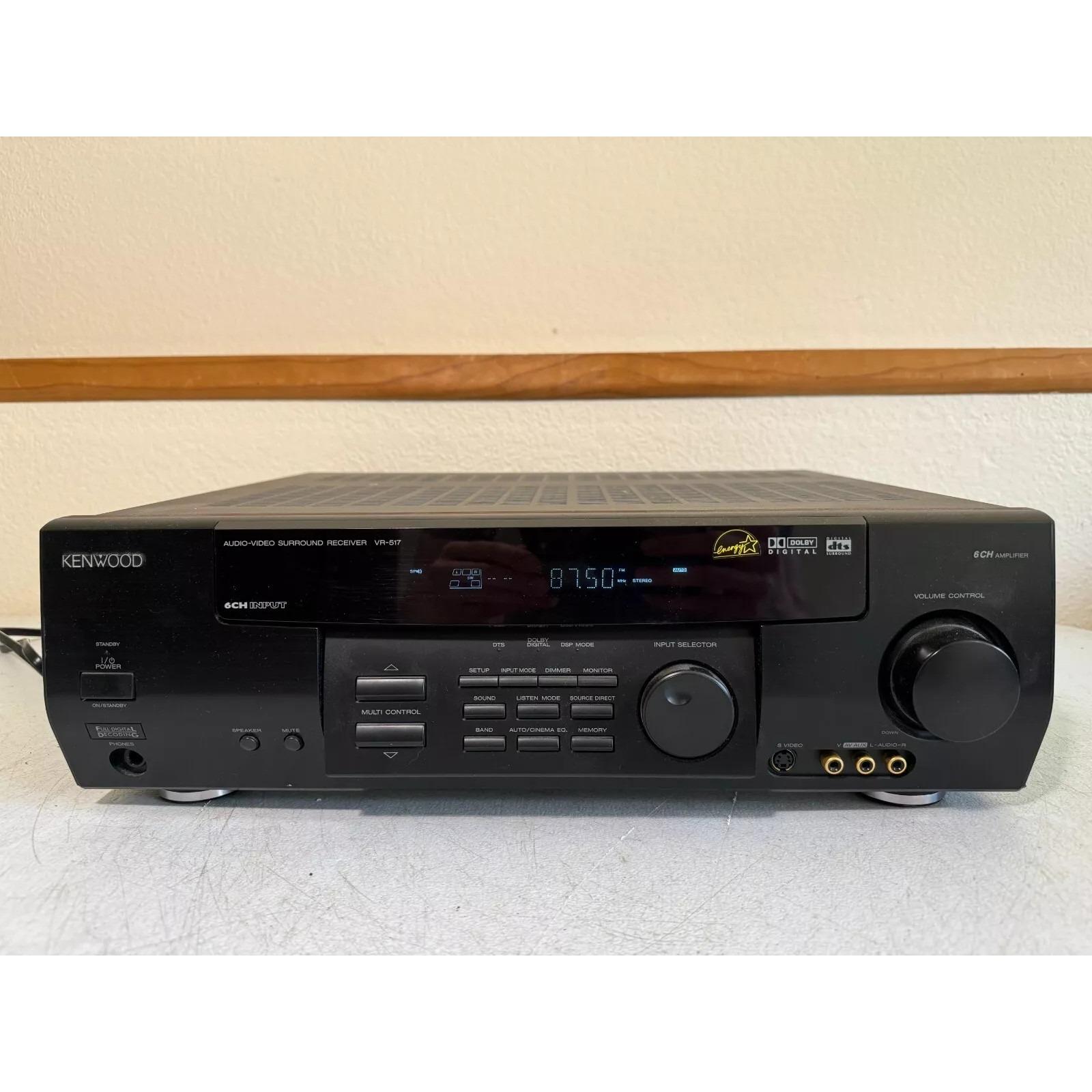 Kenwood AV Receiver Amplifier Tuner Stereo Surround VR-517