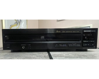 Sony CDP-C205 5 schijfcarrousel cd-wisselaar werkend getest. Geen externe vintage 1990