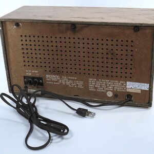 Sony TFM-9440W AM/FM Tabletop Radio Wood Grain Case Tested & Working - Etsy