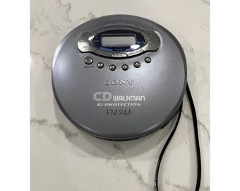 Sony CD Walkman D-FJ61 AM/FM Radio G Protection - Tested and Working!