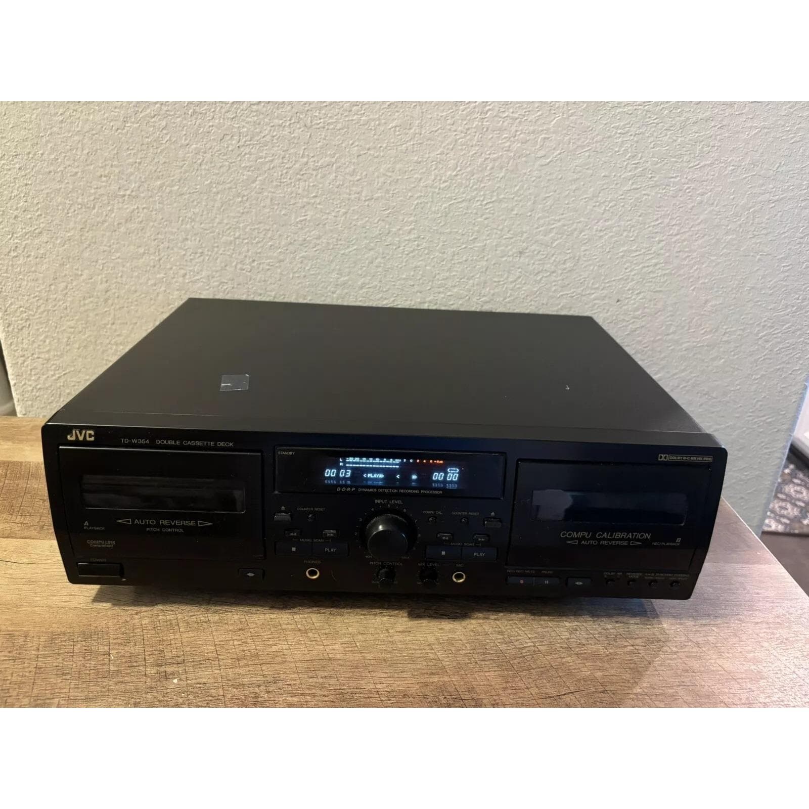 JVC TD-W354 Double Cassette Deck Tape Player Recorder TD-W354BK