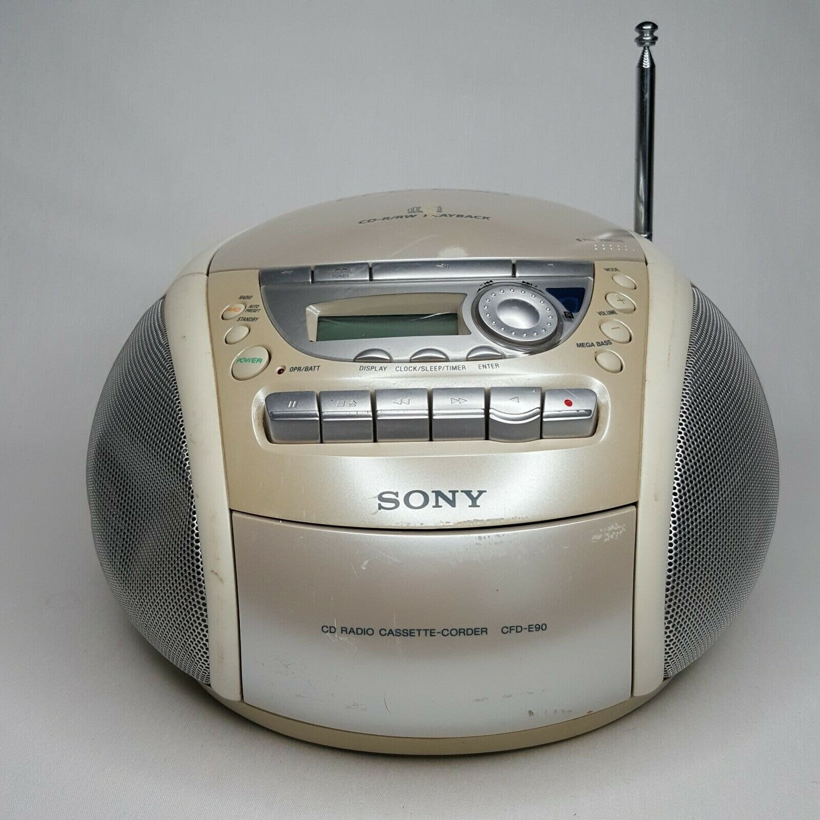 Sony CFD-E90 CD Radio Cassette Player Portable Boombox