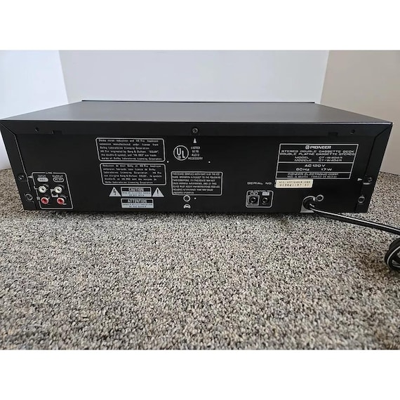Pioneer CT-W404R Stereo Double Cassette Deck - Etsy