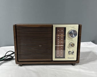 Remembrance Panasonic 1970 木製ラジオ Vintage Panasonic RE-7369 FM