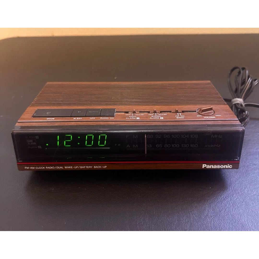 Panasonic RC-6210 AM/FM Alarm Clock Radio - Etsy Israel