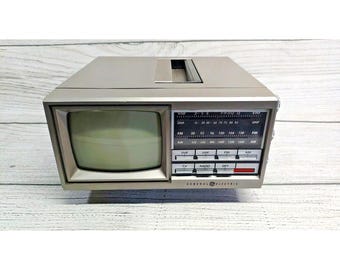 Vintage 80er Jahre General Electric GE 7-7150B Tragbares 5-Zoll-Radio