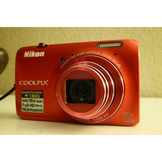 Nikon COOLPIX S6300 16.0MP Digital Camera -red - Etsy