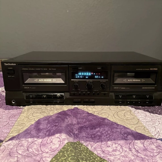 Technics RS-TR333 Vintage Dual Double Cassette Tape Deck Player