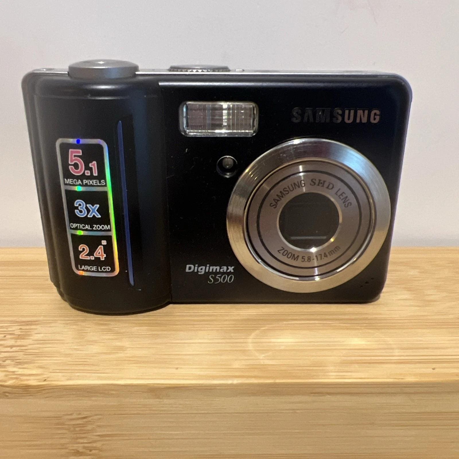 Samsung Digimax S500 5.1MP Digital Camera Black Tested Working - Etsy