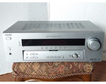 Sony STR K850P Receiver 5.1 Surround DTS Am/Fm Stereo Silver Tested No Remote