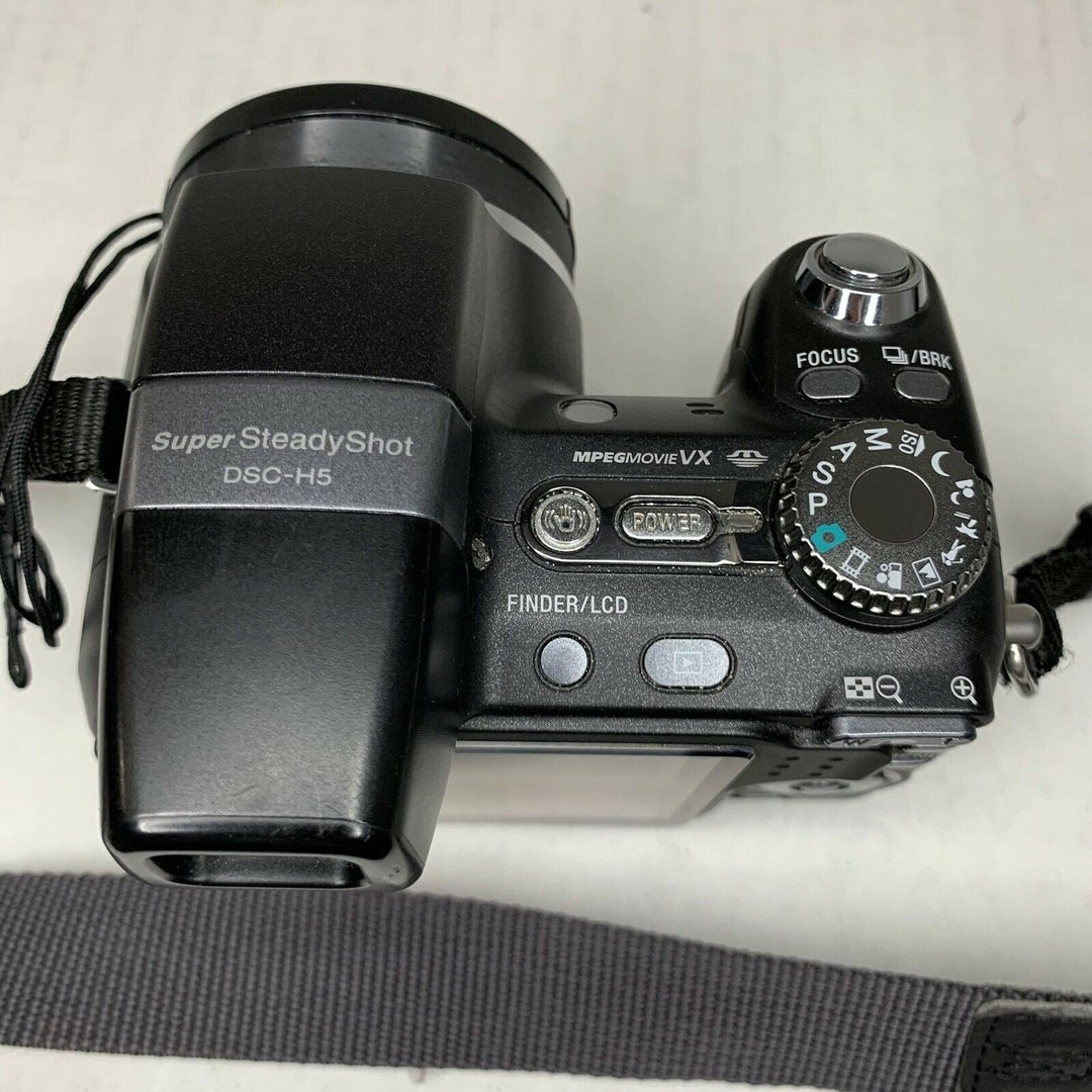 Sony Cybershot DSCH5 7.2 MP Digital Camera Black 12x Super Etsy